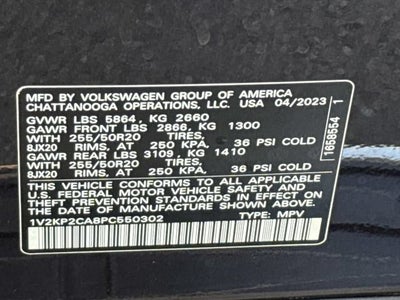 2023 Volkswagen Atlas 2.0T SE w/Technology