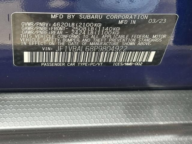 2023 Subaru WRX Limited