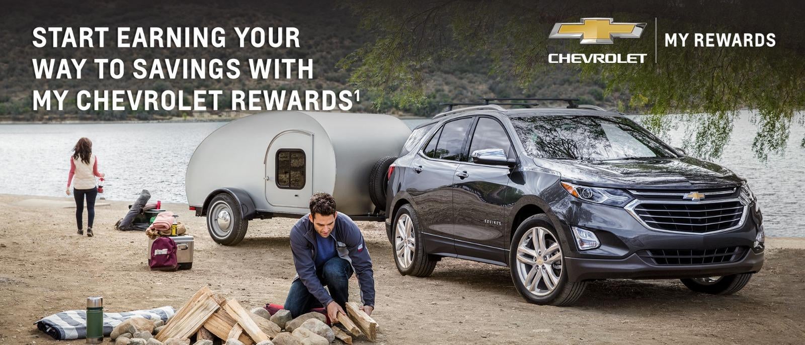 Start earning your way to savings with my Chevrolet Rewards